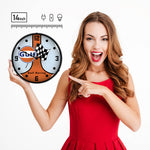 Collectable Sign and Clock Gulf Racing GT40 Backlit Wall Clock-GO1304438-Garage Giant 