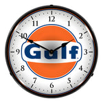 Collectable Sign and Clock Gulf Backlit Wall Clock-GO710057-Garage Giant 