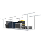 Fleximounts 2' x 8' Overhead Storage Rack (White)-FLX-GR28-WHT-Garage Giant 