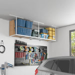 Fleximounts 2' x 8' Overhead Storage Rack (White)-FLX-GR28-WHT-Garage Giant 