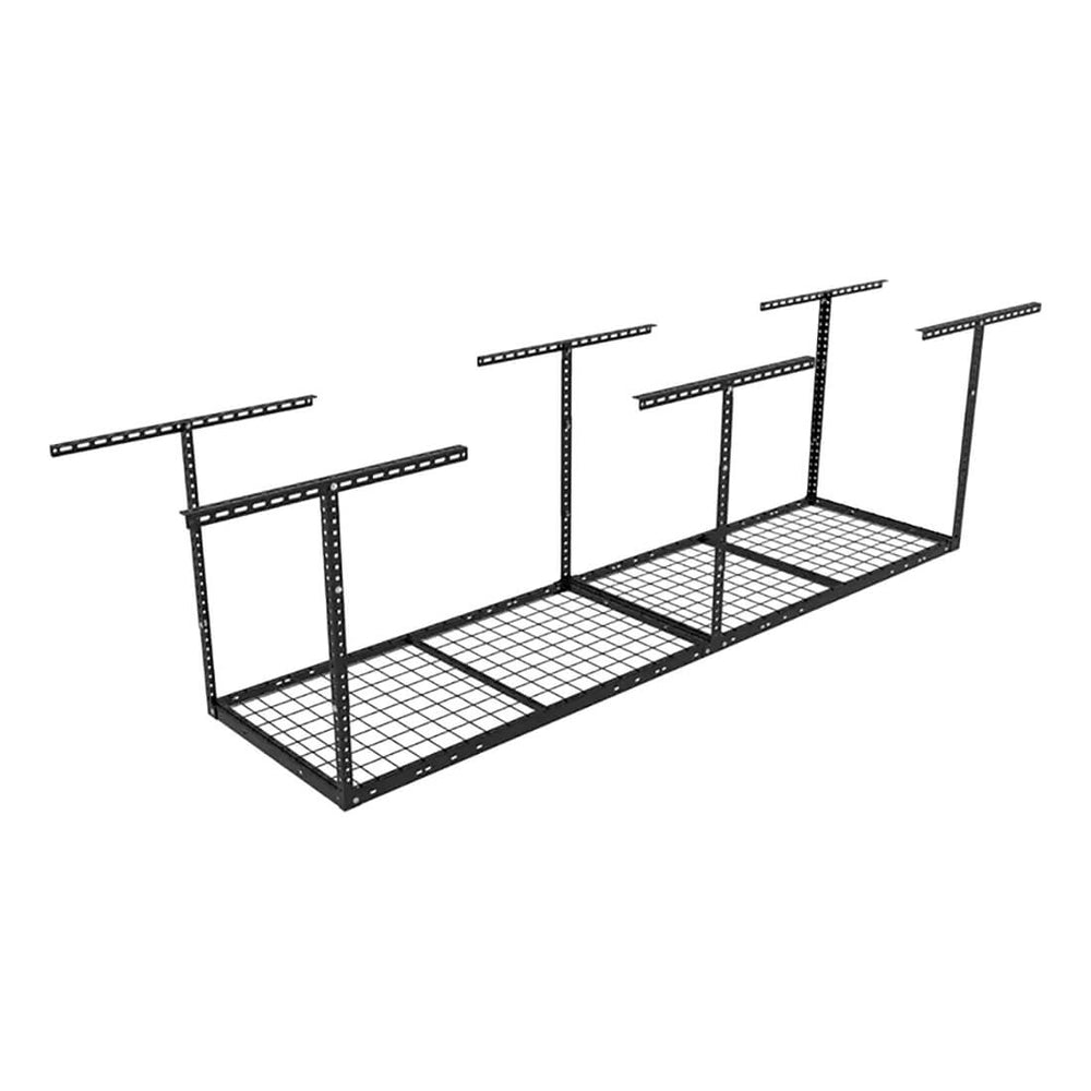 Fleximounts 2' x 8' Overhead Storage Rack (Black)-FLX-GR28B-BLK-Garage Giant