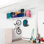 Fleximounts 3' x 8' Overhead Storage Rack (White)-FLX-GR38-WHT-Garage Giant 