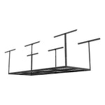 Fleximounts 3' x 8' Overhead Storage Rack (Black)-FLX-GR38B-BLK-Garage Giant 