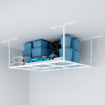 Fleximounts 4' x 6' Overhead Storage Rack (White)-FLX-GR46-WHT-Garage Giant 