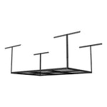 Fleximounts 4' x 6' Overhead Storage Rack (Black)-FLX-GR46B-BLK-Garage Giant 
