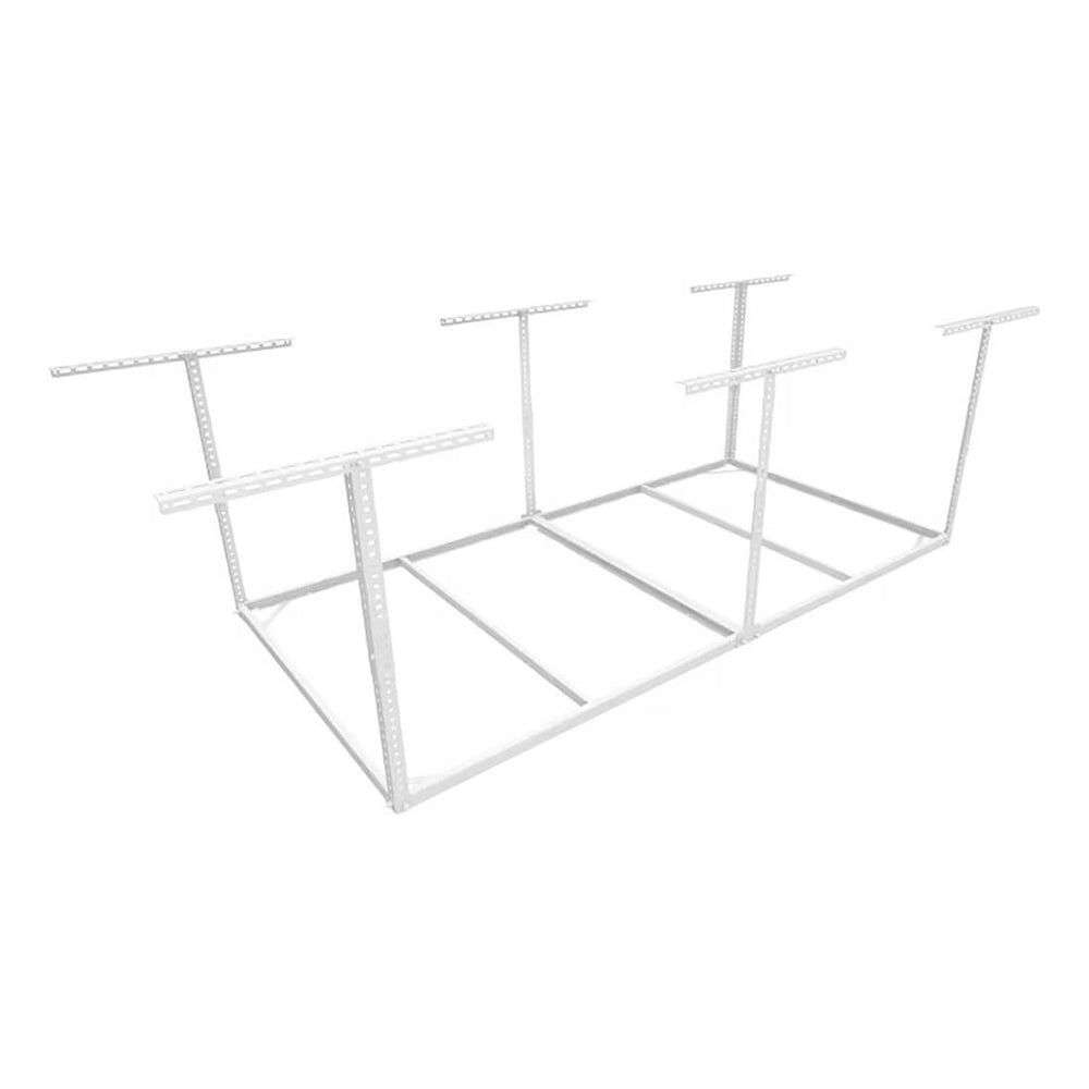 Fleximounts 4' x 8' Overhead Storage Rack Frame Kit (White)-FLX-GR48F-WHT-Garage Giant