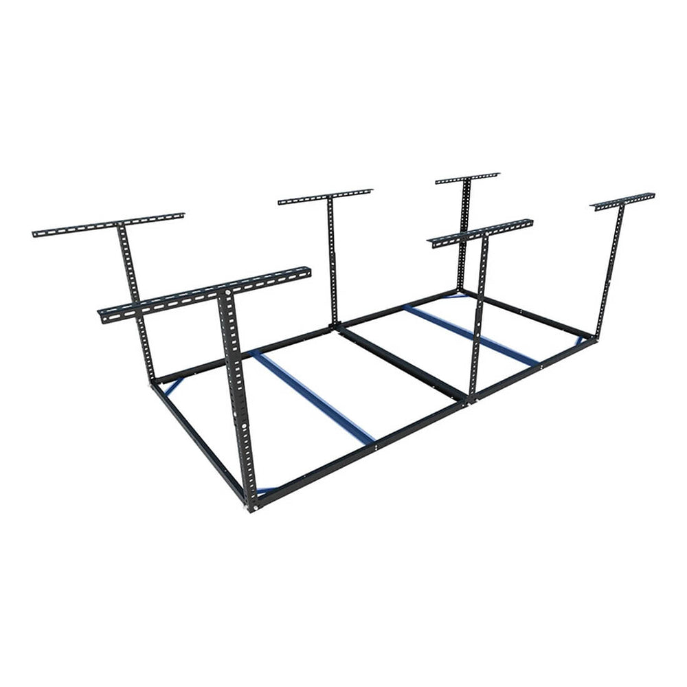 Fleximounts 4' x 8' Overhead Storage Rack Frame Kit (Black)-FLX-GR48FB-BLK-Garage Giant