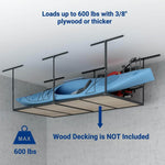 Fleximounts 4' x 8' Overhead Storage Rack Frame Kit (Black)-FLX-GR48FB-BLK-Garage Giant 