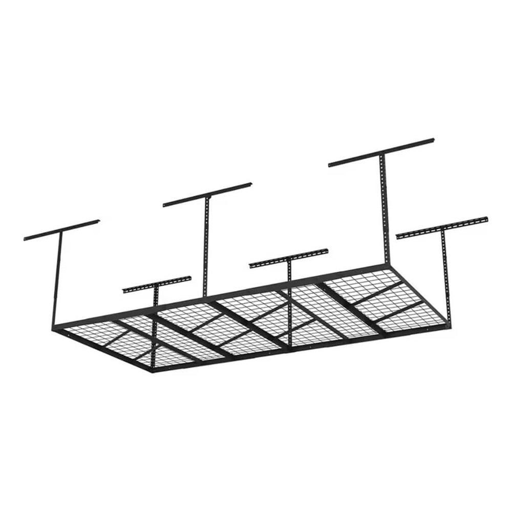 Fleximounts Heavy-Duty 4' x 8' Overhead Storage Rack (Black)-FLX-GR48MB-BLK-Garage Giant
