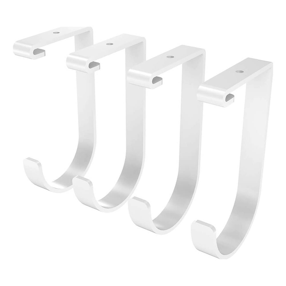 Fleximounts White Flat Storage Hook (4-Pack)-FLX-GRH1-WHT-Garage Giant