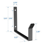 Fleximounts Black Utility Hook (2-Pack)-FLX-GRH3B-BLK-Garage Giant 
