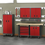 Gladiator Premier 12-Piece Red Garage Cabinet Set-Gladiator-12-Piece-Red-Cabinet-Set-Garage Giant 