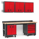 Gladiator Premier 12-Piece Red Garage Cabinet Set-Gladiator-Red-12-Piece-Cabinet-Set-Garage Giant 