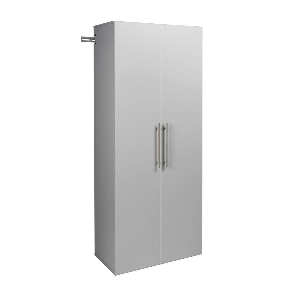 Prepac Hangups 30 Inch Large Storage Cabinet, Light Gray-GSCW-0707-2K-Garage Giant