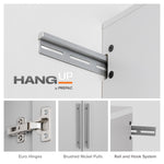 Prepac Hangups 30 Inch Large Storage Cabinet, Light Gray-GSCW-0707-2K-Garage Giant 