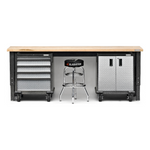 Gladiator Premier 4-Piece Garage Cabinet Set-Gladiator-4-Piece-Grey-Cabinet-Set-Garage Giant 