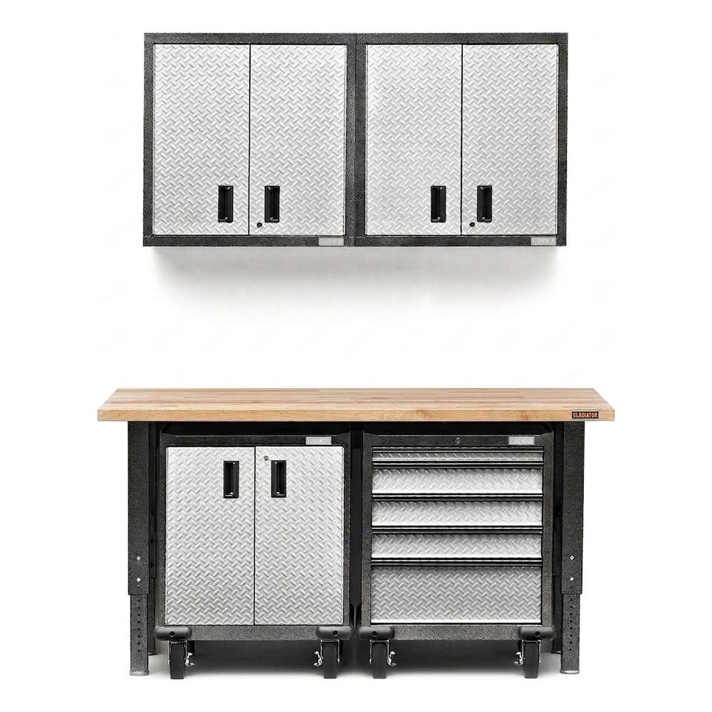 Gladiator Premier 5-Piece Garage Cabinet Set-Gladiator-5-Piece-Premier-Cabinet-Set-Garage Giant