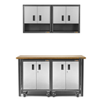 Gladiator Hardwood Workbench and RTA Cabinet Kit-GAHWRTACK-Garage Giant 