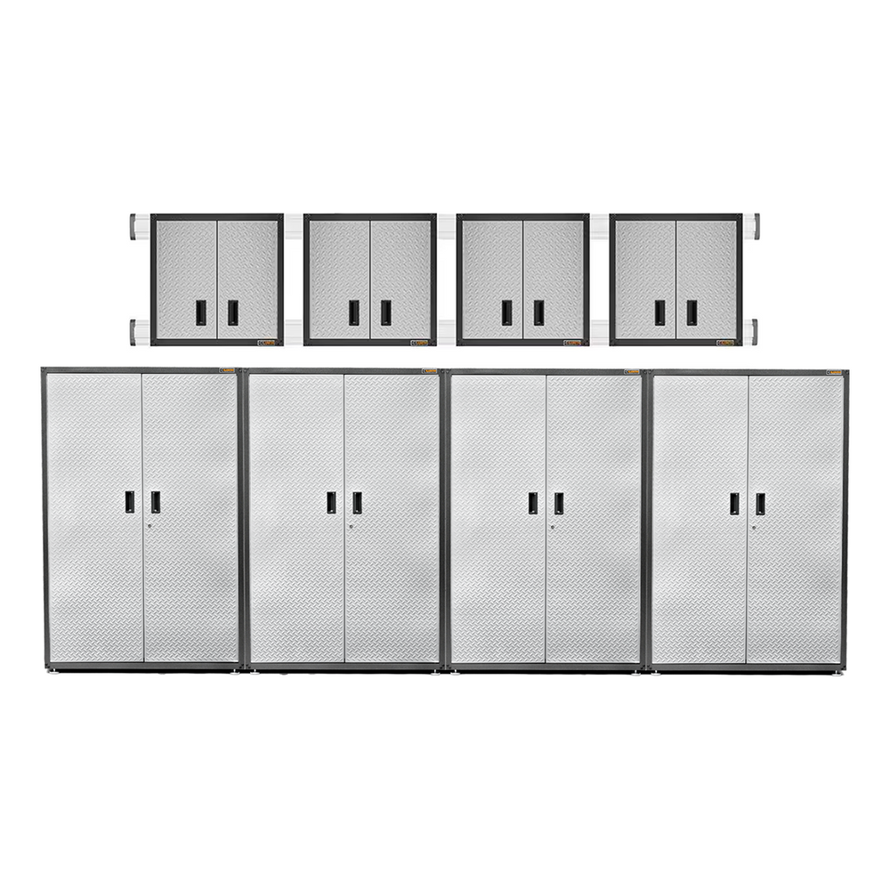 Gladiator 8-Piece RTA Garage Cabinet Set-GAJG48KDYG + GAWG28FDYG-Garage Giant