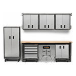 Gladiator Premier 11-Piece Garage Cabinet Set-Gladiator-11-Piece-Grey-Cabinet-Set-Garage Giant 