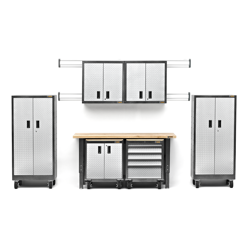 Gladiator Premier 12-Piece Garage Cabinet Set-Gladiator-12-Piece-Grey-Cabinet-Set-Garage Giant