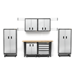 Gladiator Premier 12-Piece Garage Cabinet Set-Gladiator-12-Piece-Grey-Cabinet-Set-Garage Giant 