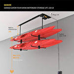 Garage Gator Four Canoe and Kayak Lift Kit-66065K-Garage Giant 