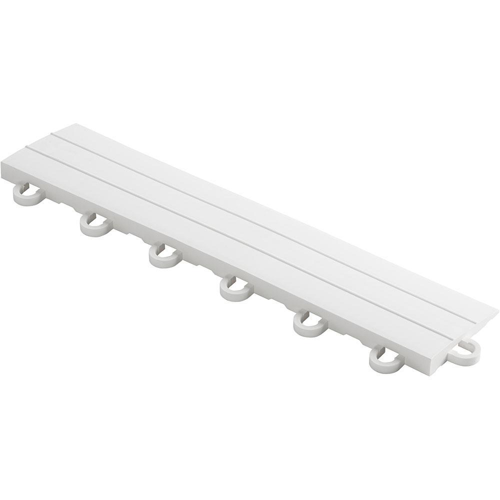 Swisstrax Arctic White Home Series Looped Edge Piece (10 Pack)-HOME-DMD-AW-10LP-Garage Giant