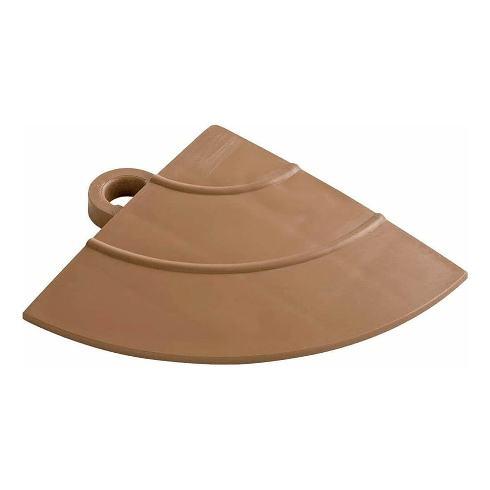 Swisstrax Chocolate Brown Home Series Corner Piece (4 Pack)-HOME-DMD-CB-4CNR-Garage Giant
