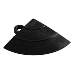 Swisstrax Jet Black Home Series Corner Piece (4 Pack)-HOME-DMD-JB-4CNR-Garage Giant 