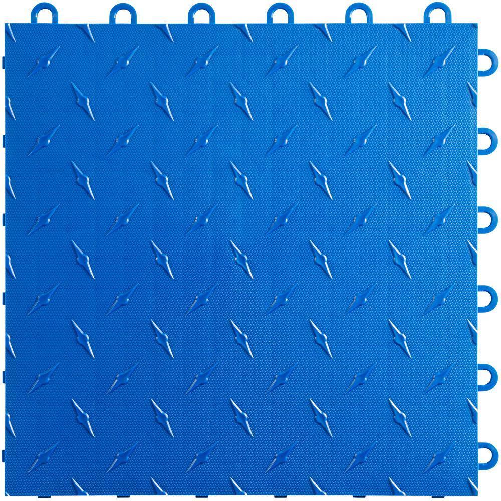 Swisstrax Royal Blue Diamondtrax Home Garage Floor Tile (50 Pack)-HOME-DMD-RB-50PK-Garage Giant