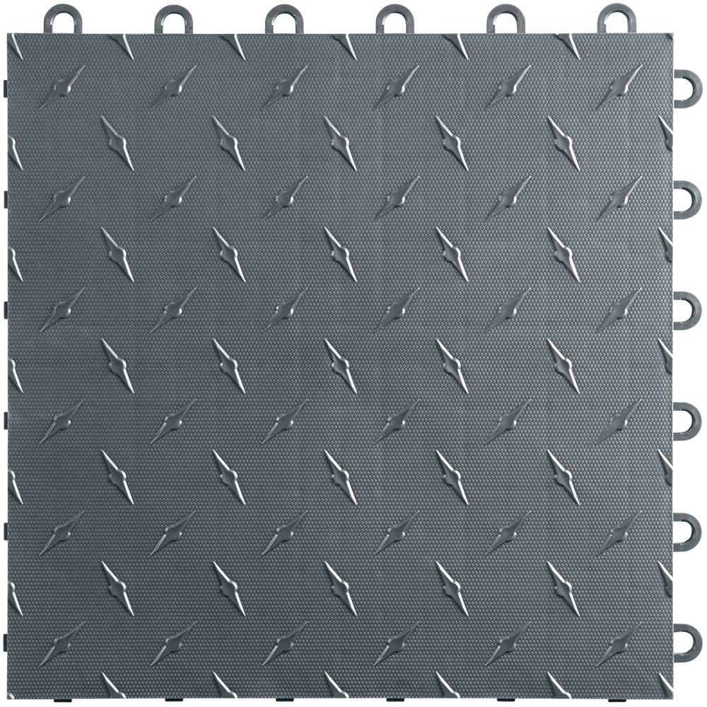 Swisstrax Slate Grey Diamondtrax Home Garage Floor Tile (50 Pack)-HOME-DMD-SG-50PK-Garage Giant
