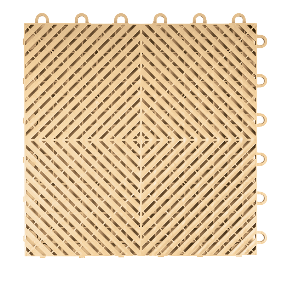 Swisstrax Mocha Java Ribtrax Smooth Home Garage Floor Tile (10 Pack)-HOME-RSH-MJ-10PK-Garage Giant