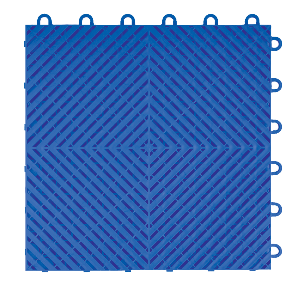 Swisstrax Royal Blue Ribtrax Smooth Home Garage Floor Tile (10 Pack)-HOME-RSH-RB-10PK-Garage Giant