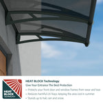 Palram-Canopia Aquila 4500 Awning (Grey)-HG9506-Garage Giant 