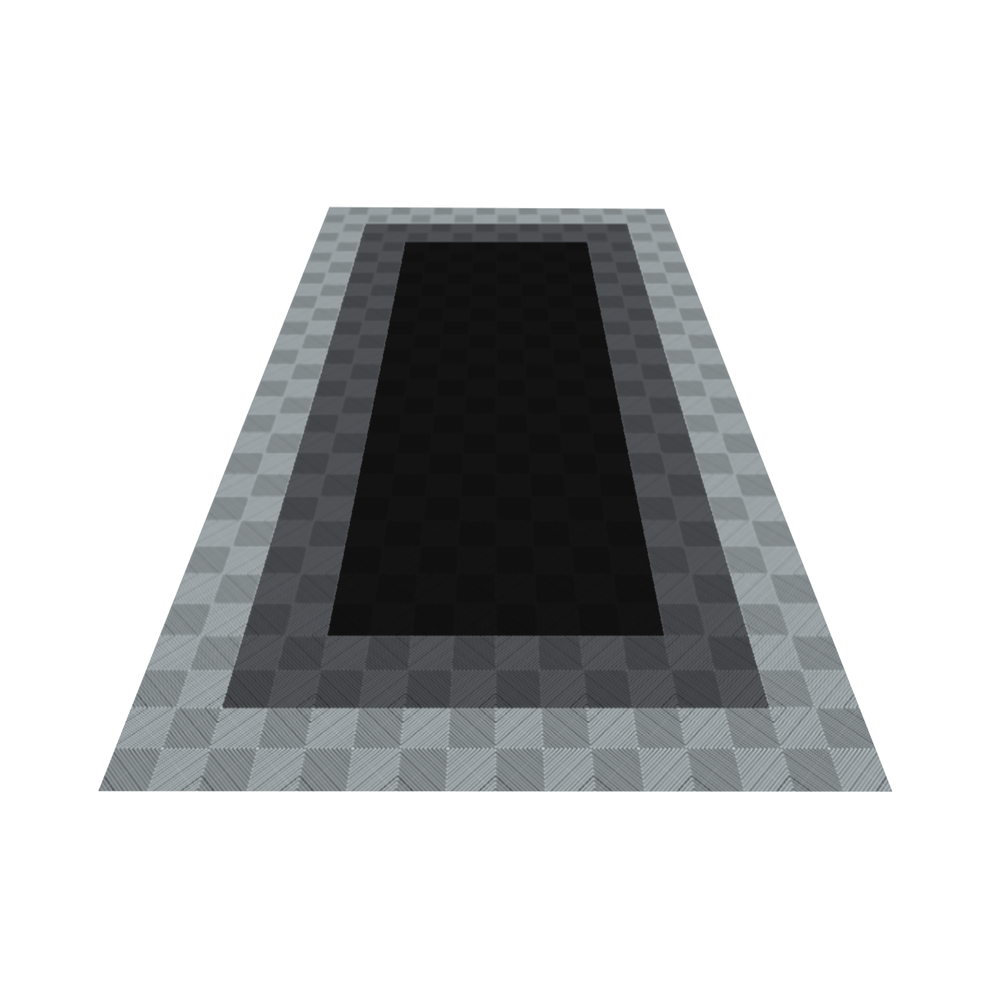 Swisstrax 1-Car Garage Bundle In Ribtrax Pro Tiles (Parking Bays - Black, Grey, Silver)-KIT-RP1-PKPD200-Garage Giant