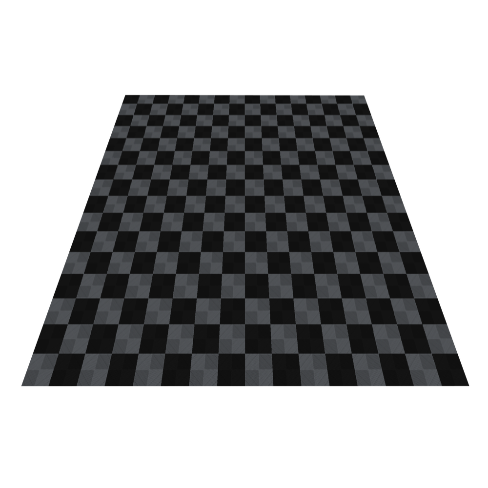 Swisstrax 2-Car Garage Bundle In Ribtrax Pro Tiles (Checkered - Black, Grey)-KIT-RP2-CHKR200-Garage Giant