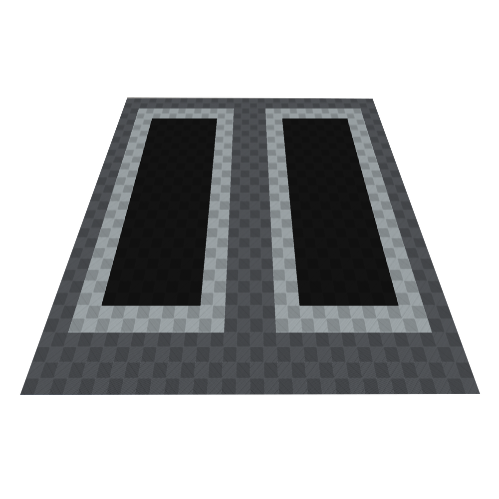 Swisstrax 2-Car Garage Bundle In Ribtrax Pro Tiles (Parking Bays - Silver, Grey, Black)-KIT-RP2-PKPD202-Garage Giant
