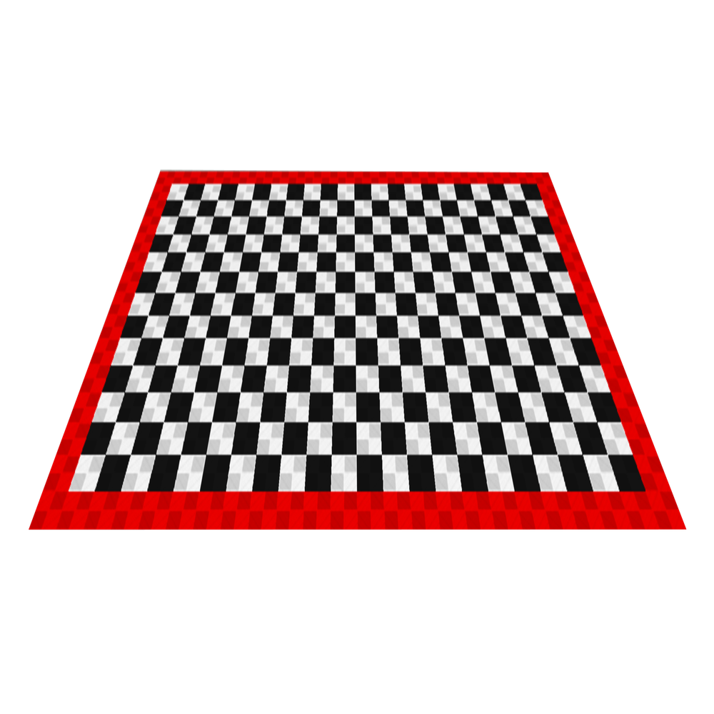 Swisstrax 3-Car Garage Bundle In Ribtrax Pro Tiles (Border - Black, White, Red)-KIT-RP3-BRDR600-Garage Giant