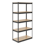 SafeRacks 18" x 36" x 72" Garage Shelving (Hammertone)-LDGS-361872-5TH-Garage Giant 