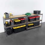 SafeRacks 18" x 48" x 72" Garage Shelving (Hammertone)-LDGS-481872-5TH-Garage Giant 