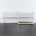 SafeRacks 18" x 48" x 72" Garage Shelving (White)-LDGS-481872-5TW-Garage Giant 