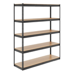 SafeRacks 18" x 60" x 72" Garage Shelving (Hammertone)-LDGS-601872-5TH-Garage Giant 