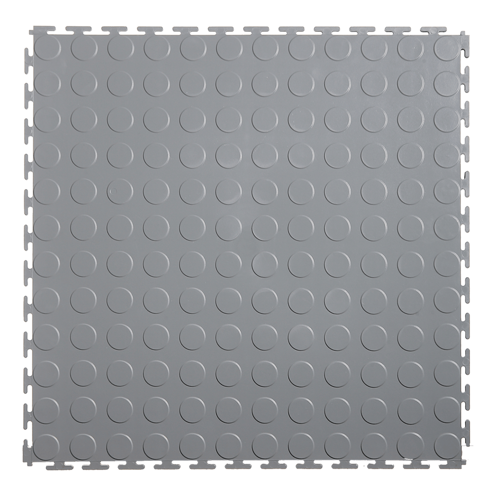 Lock-Tile 7mm Light Grey PVC Coin Tile (30 Pack)-LK002L-30-Garage Giant