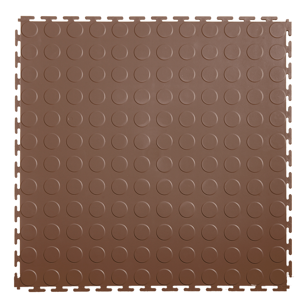 Lock-Tile 7mm Brown PVC Coin Tile (50 Pack)-LK004-50-Garage Giant