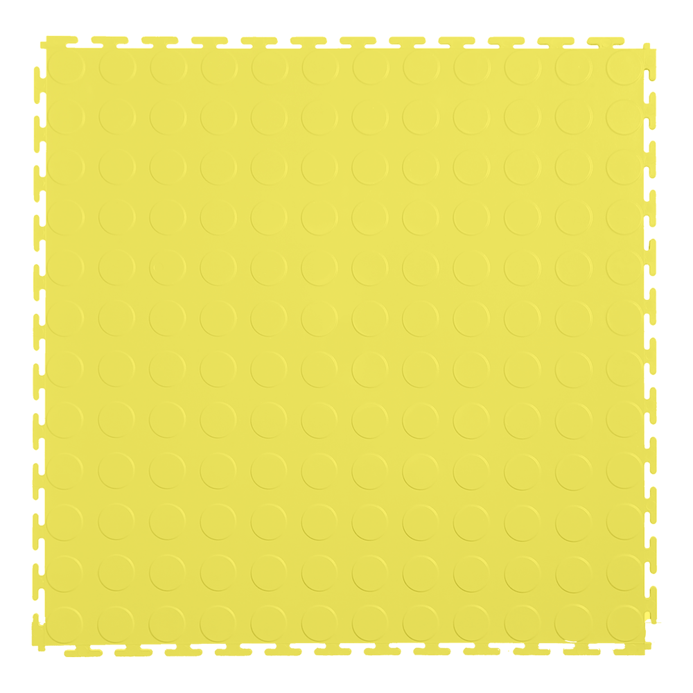 Lock-Tile 7mm Yellow PVC Coin Tile (10 Pack)-LK007-10-Garage Giant