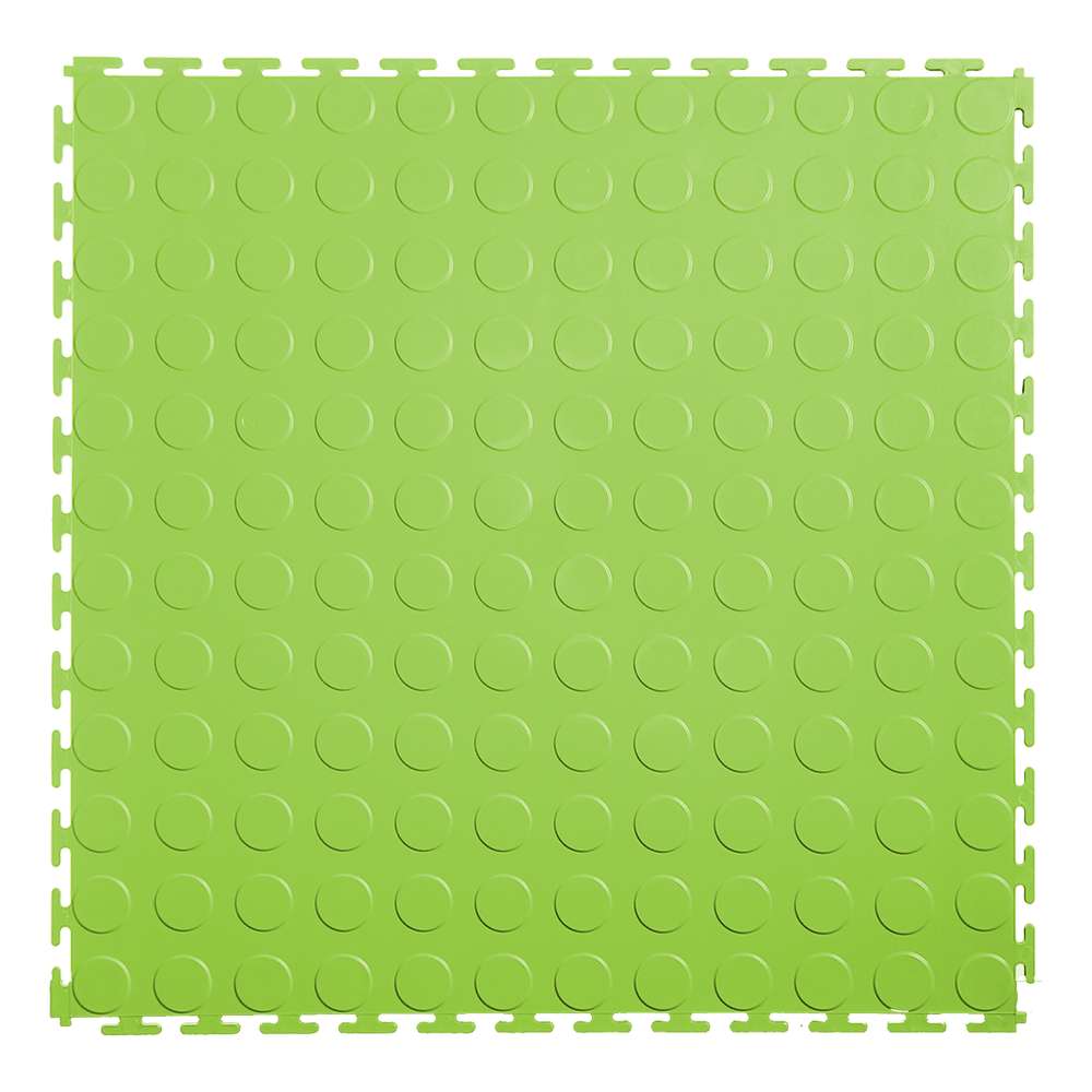 Lock-Tile 7mm Neon Green PVC Coin Tile (30 Pack)-LK013-30-Garage Giant