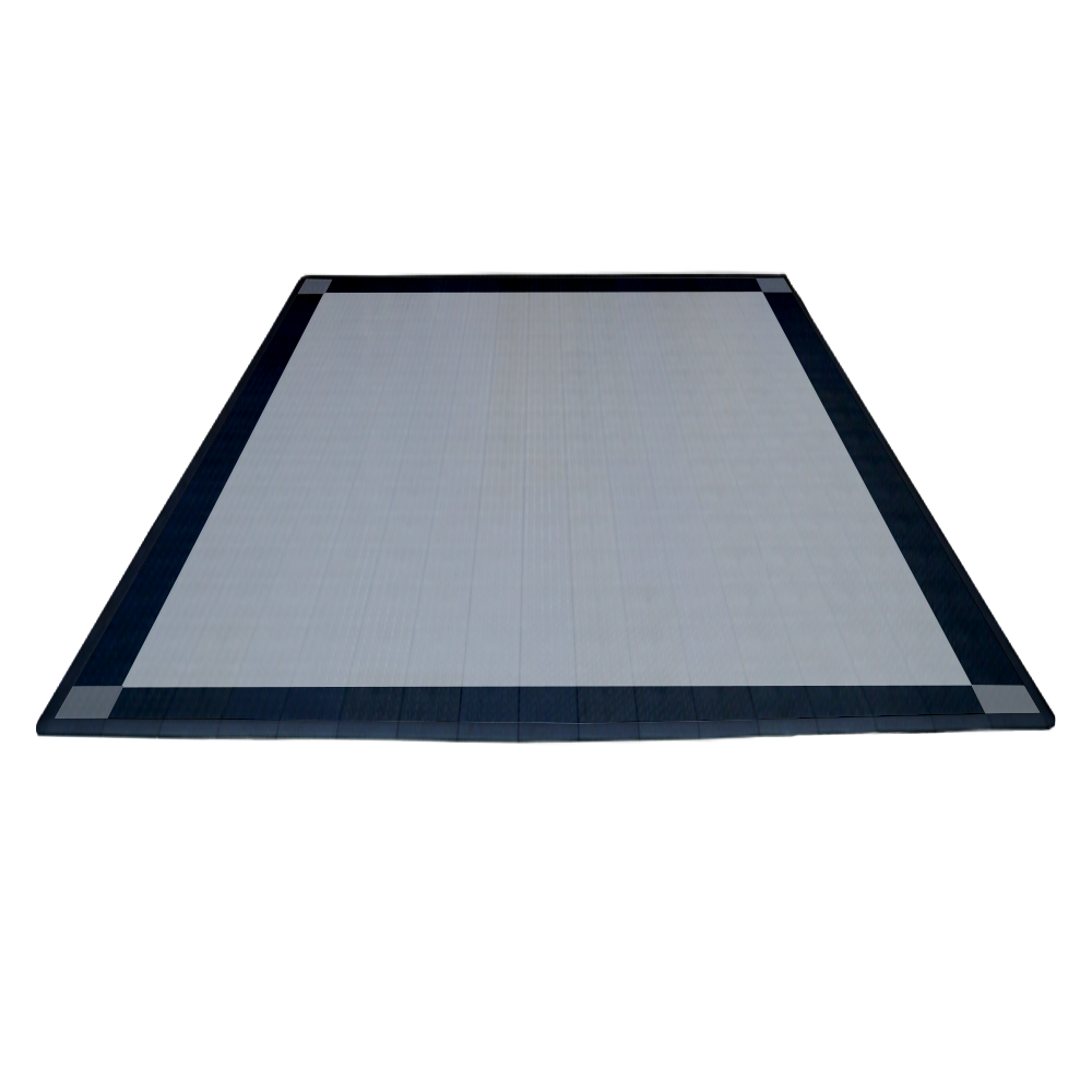 Swisstrax Double Car Garage Floor Mat In Diamondtrax Home Tiles (4 Corners - Silver, Black, Grey)-MAT-DTHL-4CNR200-Garage Giant