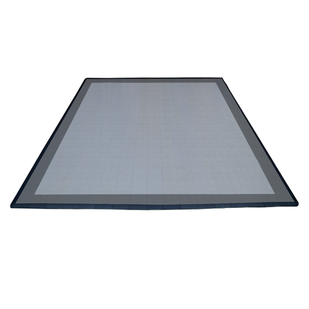 Swisstrax Double Car Garage Floor Mat In Diamondtrax Home Tiles (Border - Grey, Silver)-MAT-DTHL-BRDR204-Garage Giant