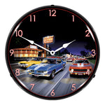 Collectable Sign and Clock Woodward Avenue Backlit Wall Clock-MGL1209409-Garage Giant 